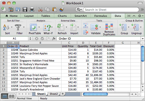 excel for mac pivot table ram issue